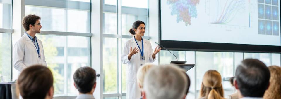Vortrag auf einer wissenschaftlichen Konferenz