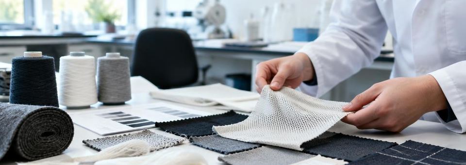 Technische Textilien und Garne im Labor